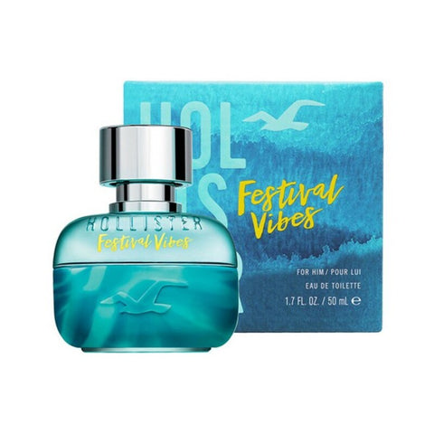 Miesten parfyymi Festival Vibes Hollister EDT (50 ml)