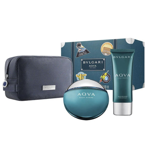 Miesten parfyymisetti Bvlgari Aqva Pour Homme (3 pcs)