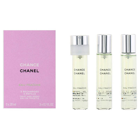 Naisten parfyymisetti Chance Eau Fraiche Chanel (3 pcs)