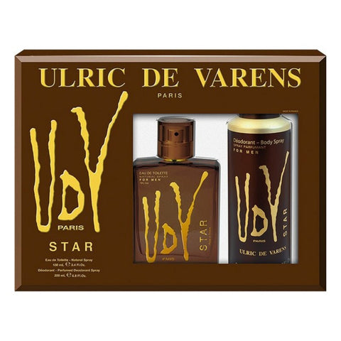 Miesten parfyymisetti UDV Star  Ulric De Varens EDT (2 pcs) (2 pcs)