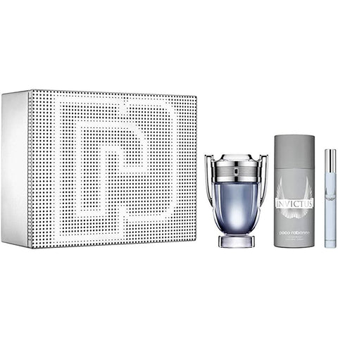 Miesten parfyymisetti Invictus Paco Rabanne (3 pcs)