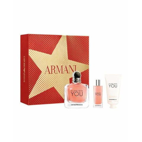 Naisten parfyymisetti In Love With You Armani (3 pcs)