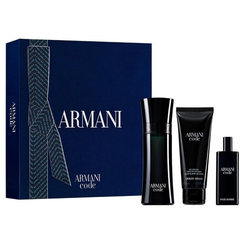 Miesten parfyymisetti Armani Black Code (3 pcs)