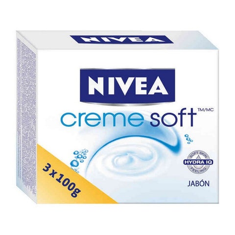 Saippuasetti Creme Soft Nivea (3 pcs)