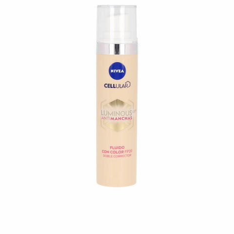 Sävytetty emulsio Nivea Luminous 630º Maksaläiskähoito Spf 20 (40 ml)