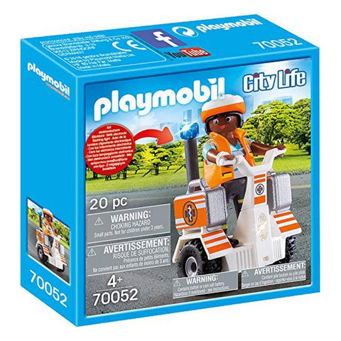 Playset City Life Emergency Balance Racer Playmobil 70052 (20 pcs)