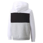 Lasten huppari Puma Colorblock Hood  Valkoinen