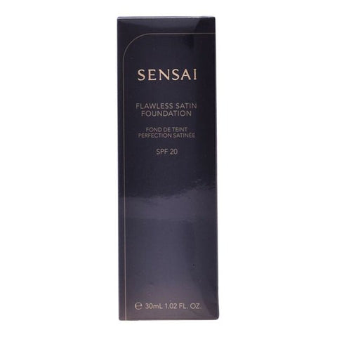 Nestemäinen meikin pohjustusaine Lawless Satin Foundation Sensai 206-Brown beig (30 ml)