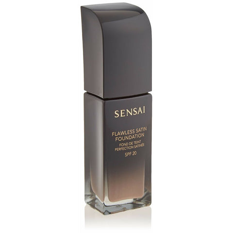 Nestemäinen meikin pohjustusaine Lawless Satin Foundation Sensai 103-Sand beige (30 ml)