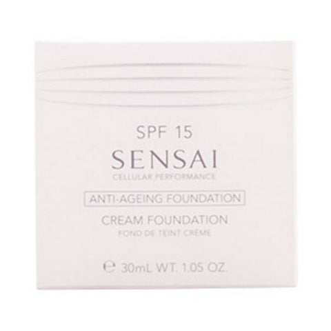 Nestemäinen meikin pohjustusaine Cellular Performance Sensai 13-Warm Beige Spf 15 (30 ml)