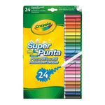 huopakärkiset kynät Crayola Pestävä (24 uds)