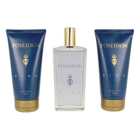 Miesten parfyymisetti The King Poseidon EDT (3 pcs) (3 pcs)