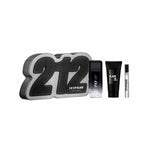 Miesten parfyymisetti 212 VIP Black Carolina Herrera (3 pcs)