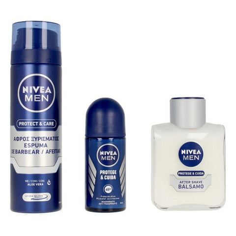 Unisex kosmetiikkasetti Men Protege & Cuida Nivea (4 pcs)