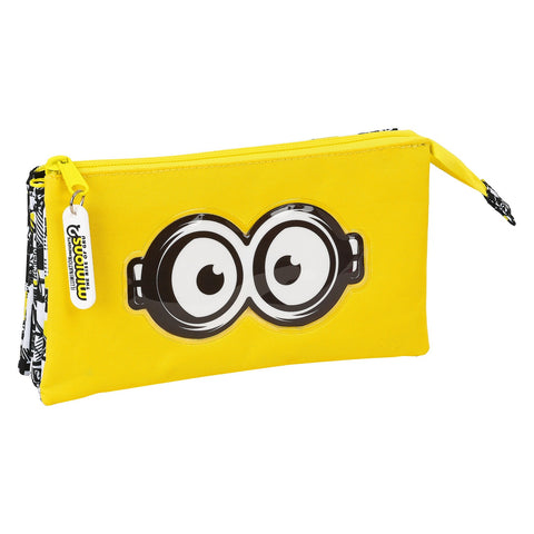 Triple Holdall Minions Keltainen Valkoinen Musta