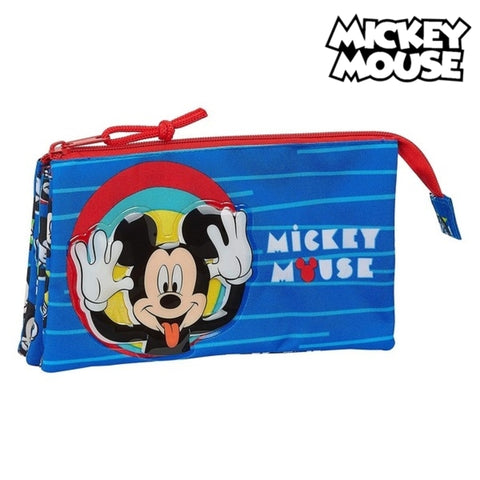 Kolmilokeroinen laukku Mickey Mouse Me Time Punainen Sininen