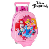 3D Koululaukku pyörillä 705 Princesses Disney Pinkki