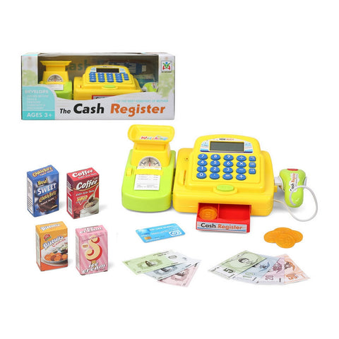 Lelukassakone The Cash Register Keltainen (33 x 13 cm)