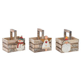 Koristerasia DKD Home Decor Puu Joulu (3 pcs) (9.5 x 7 x 10.5 cm)