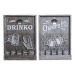 Pullonavaaja DKD Home Decor Cheers! Puu MDF (2 pcs) (33 x 7 x 46 cm)