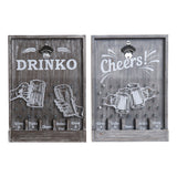 Pullonavaaja DKD Home Decor Cheers! Puu MDF (2 pcs) (33 x 7 x 46 cm)