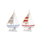 Koristehahmo DKD Home Decor Puu Barco (2 pcs) (26.5 x 8 x 44 cm)