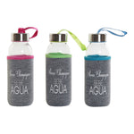 Lasipullo DKD Home Decor Neopreeni Ruostumaton teräs (300 ml) (3 pcs)