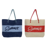 Laukku DKD Home Decor Summer Polyesteri Puuvilla (38 x 14 x 40 cm) (2 pcs)