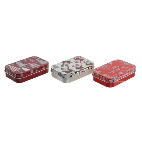 Koristerasia DKD Home Decor Metalli Joulu Puut (3 pcs) (9.3 x 6 x 2 cm)