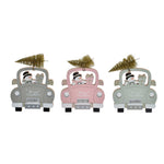 Koristehahmo DKD Home Decor Puu Auto (3 pcs) (15 x 2 x 19 cm)