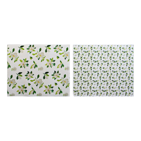 Pöytäliina DKD Home Decor Gėlės (2 pcs)