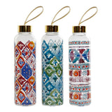 Vesipullo DKD Home Decor Mosaiikki Monivärinen Borosilikaattilasi (550 ml) (3 pcs)