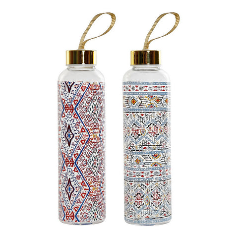 Vesipullo DKD Home Decor Monivärinen Mosaiikki Borosilikaattilasi (2 pcs)