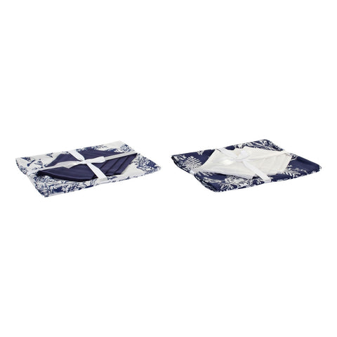 Pöytäliina ja lautasliinat DKD Home Decor Puuvilla (2 pcs) (150 x 150 x 0.5 cm)