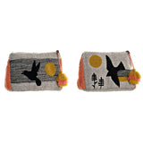 Laukku DKD Home Decor Puuvilla Paukštis (2 pcs) (27 x 10 x 18 cm)