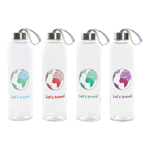 Lasipullo DKD Home Decor Let`s Travel (600 ml) (4 pcs)