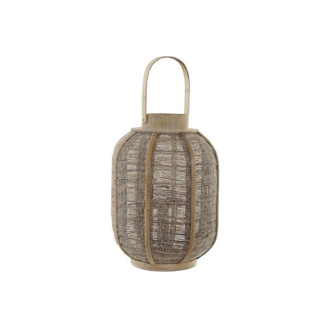 Kynttilänjalka DKD Home Decor Pellava Bambu (27 x 27 x 51 cm)