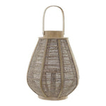 Kynttilänjalka DKD Home Decor Pellava Bambu (28 x 28 x 51 cm)