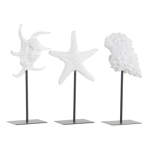 Koristehahmo DKD Home Decor Metalli Hartsi (3 pcs) (19.5 x 8 x 34 cm)