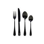 Aterinsetti DKD Home Decor Musta Ruostumaton teräs (16 pcs)