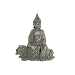 Koristehahmo DKD Home Decor Lasikuitu Buddha Vanhahtava viimeistely (38 x 25 x 43 cm)