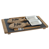 Sushisetti DKD Home Decor Keraminen Taulu Bambu (9 pcs)