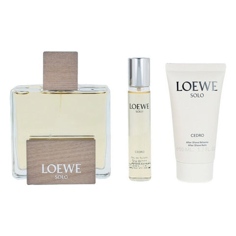 Miesten parfyymisetti Solo Cedro Loewe (3 pcs)