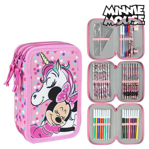 Kolmoiskynäkotelo Minnie Mouse 78735