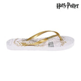 Naisten Flip-flopit Harry Potter 74426 Valkoinen Kullattu