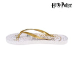 Naisten Flip-flopit Harry Potter 74426 Valkoinen Kullattu