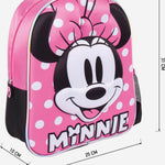 3D Koululaukku Minnie Mouse Pinkki (25 x 31 x 10 cm)