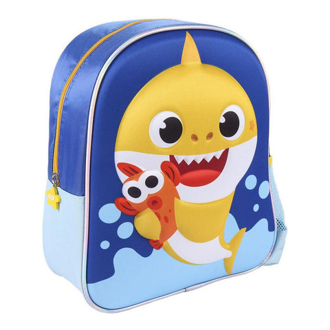 3D Lasten laukku Baby Shark Pullo Sininen (25 x 31 x 10 cm)