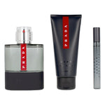 Miesten parfyymisetti Luna Rossa Carbon Prada EDT (3 pcs) (3 pcs)