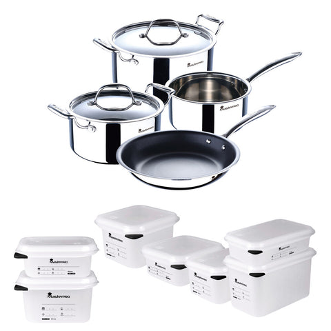 Keittoastiat Masterpro Cookware Triply Ruostumaton teräs (11 pcs)